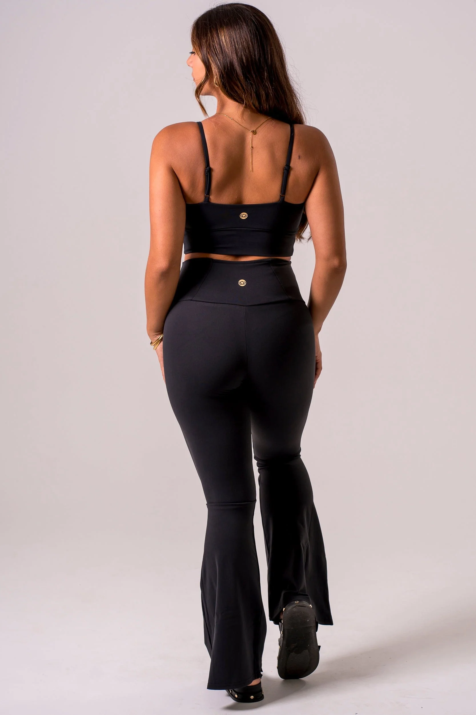 Black Luxe Pocket Bootleg Pants - Image 5