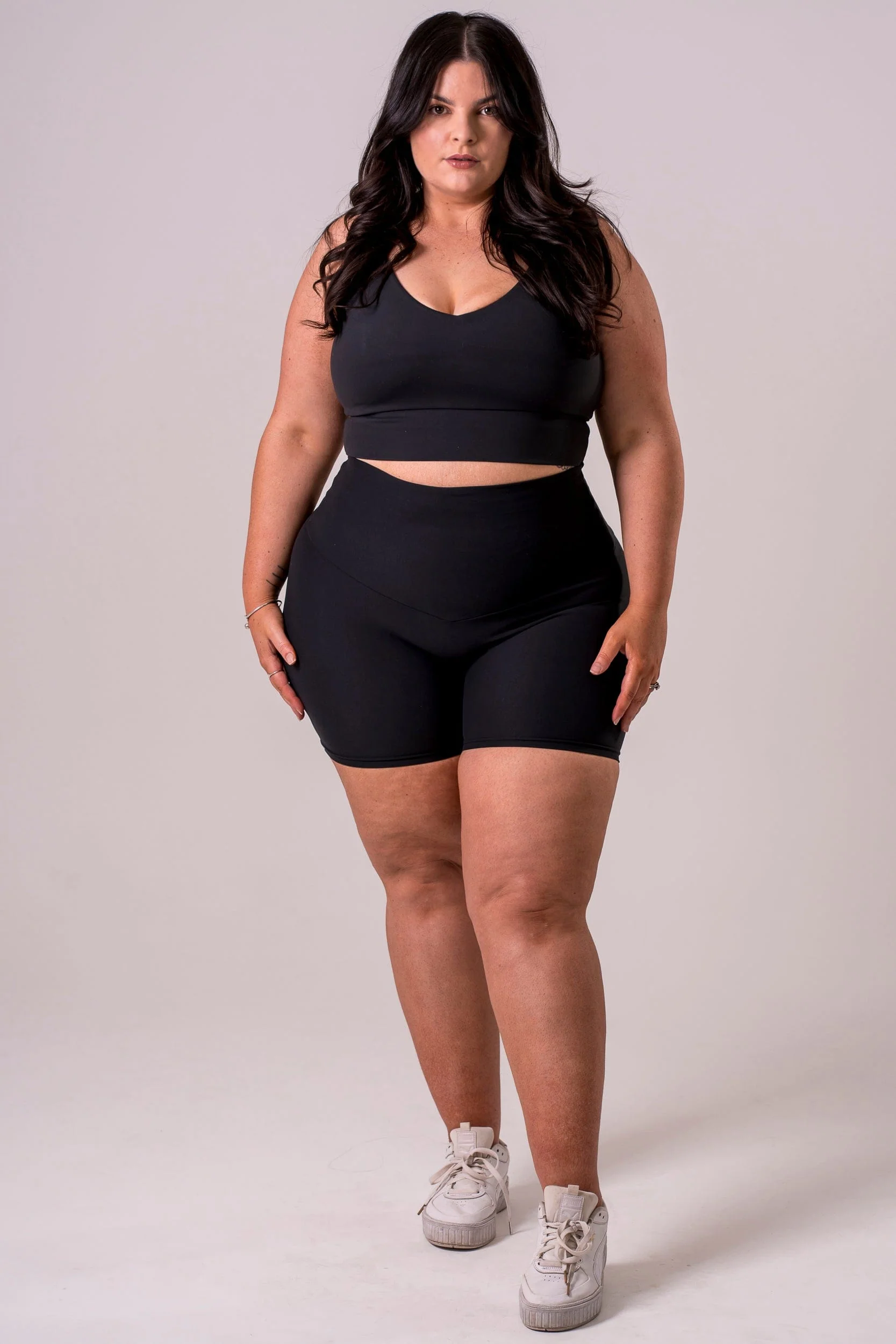 Black Dynamic High Waisted Shorties - Image 7