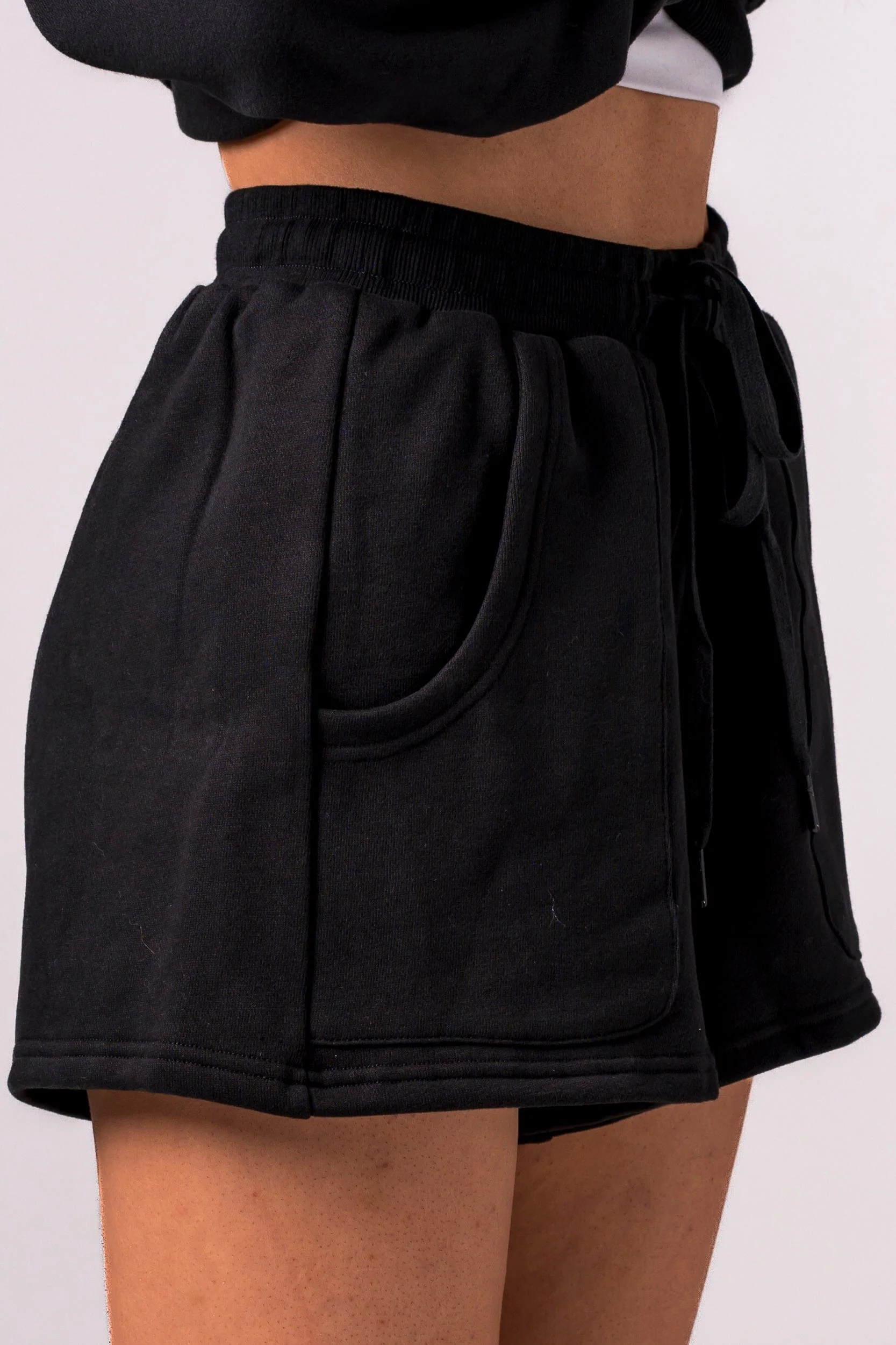 Black Lounge Shorts - Image 7
