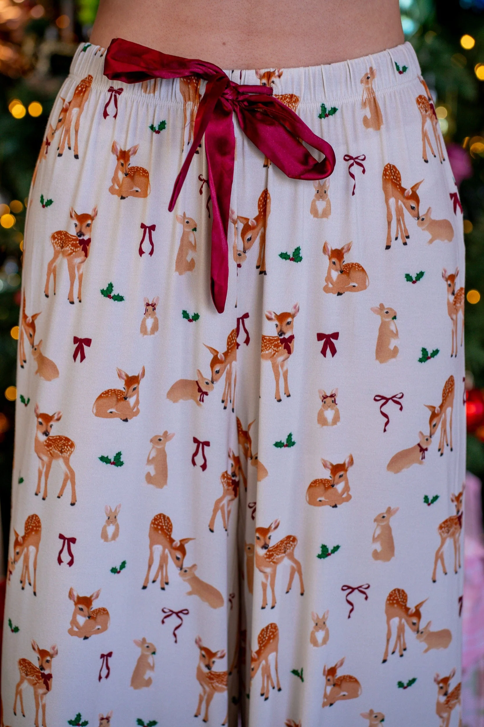 Deer Santa Bamboo Pyjama Pants - Image 3