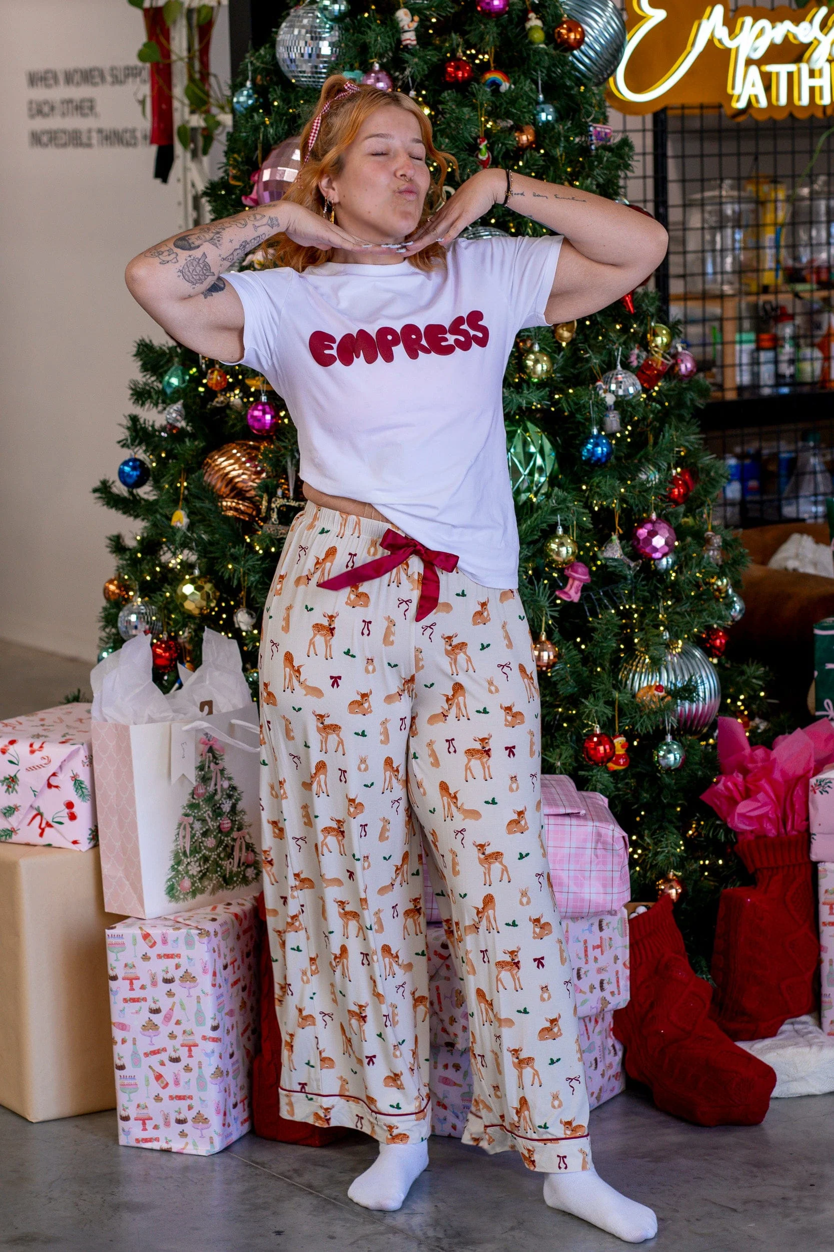 Deer Santa Bamboo Pyjama Pants - Image 6