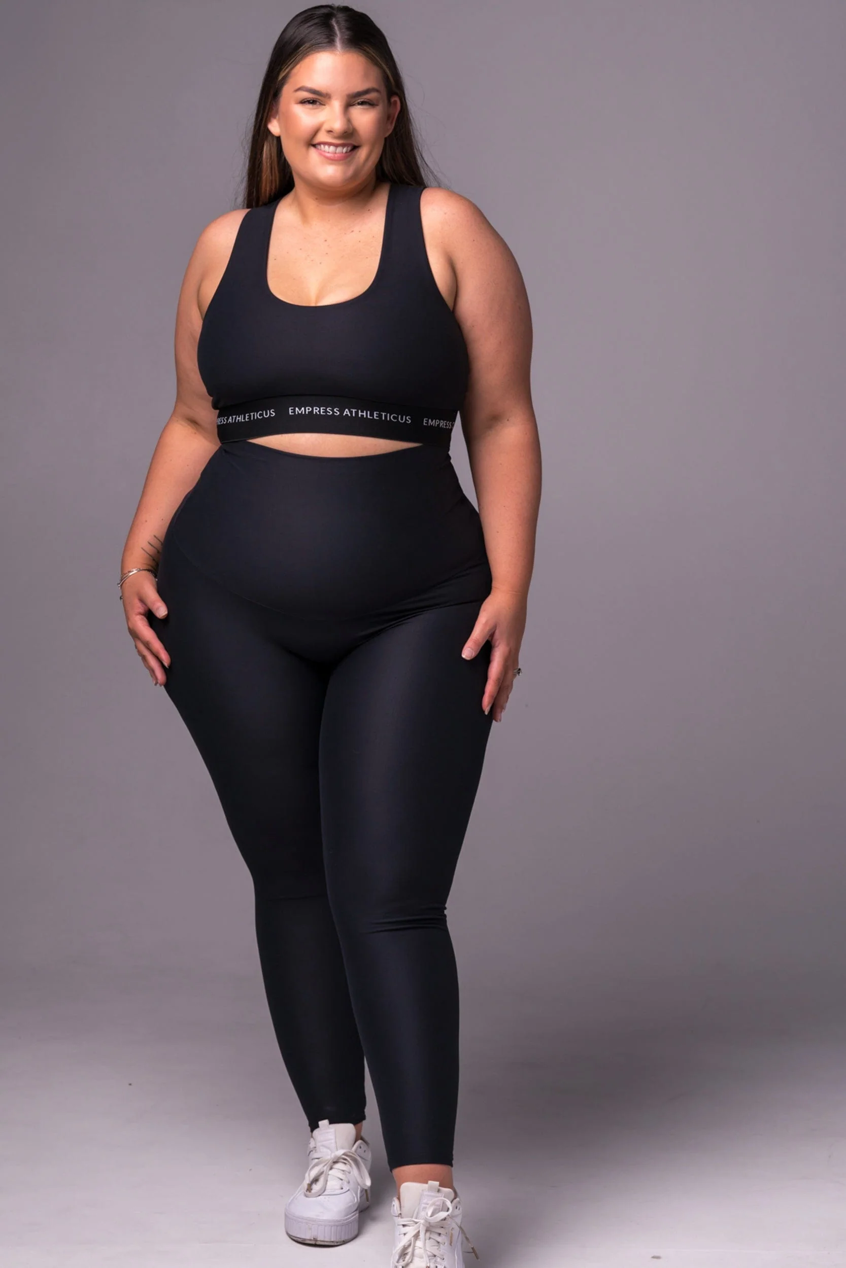 Black Dynamic Extra High Waisted Ankle Biter Leggings - Image 4