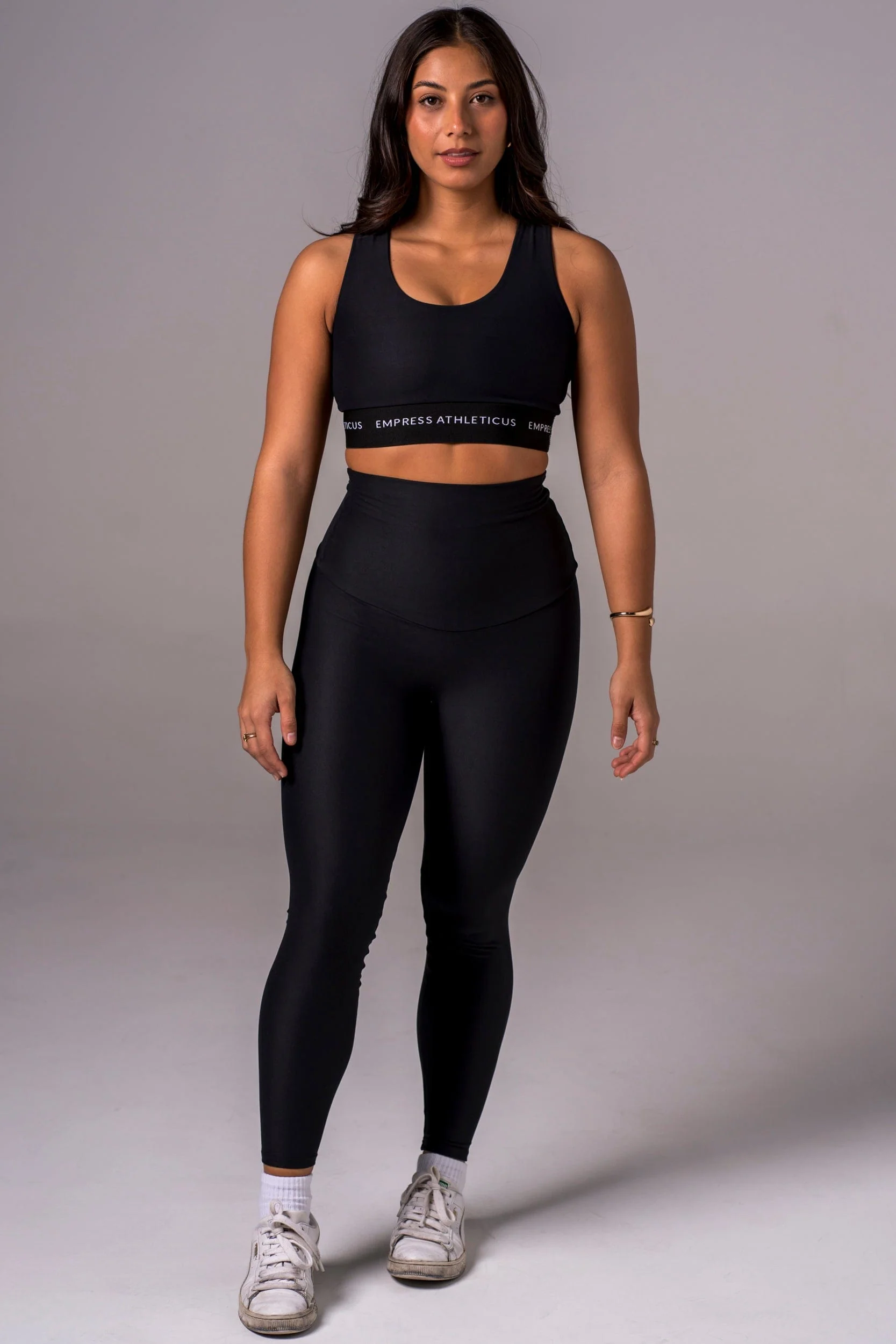 Black Dynamic Extra High Waisted Ankle Biter Leggings - Image 5