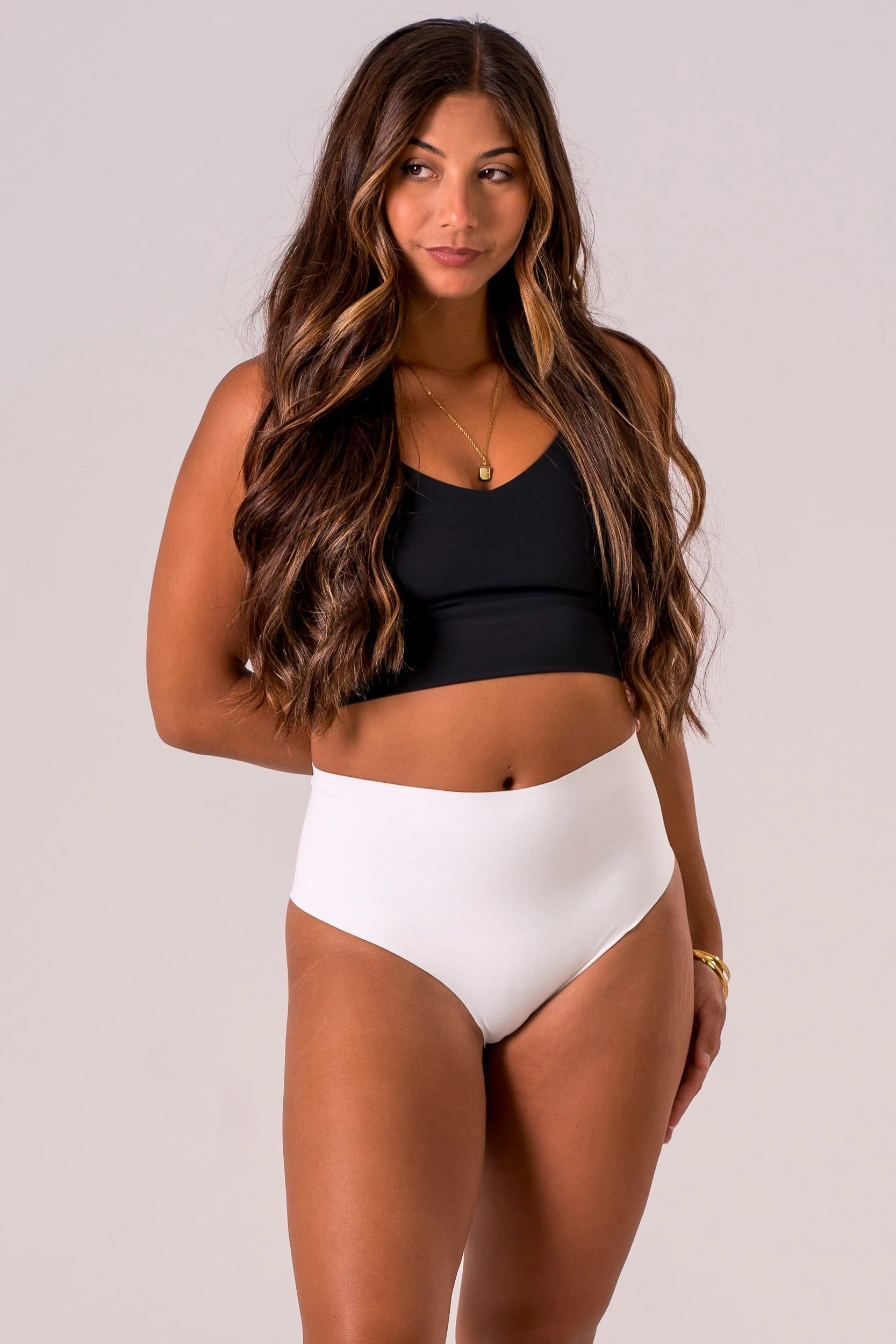 White Luxe High Waisted Underwear 3 Pack - Image 6