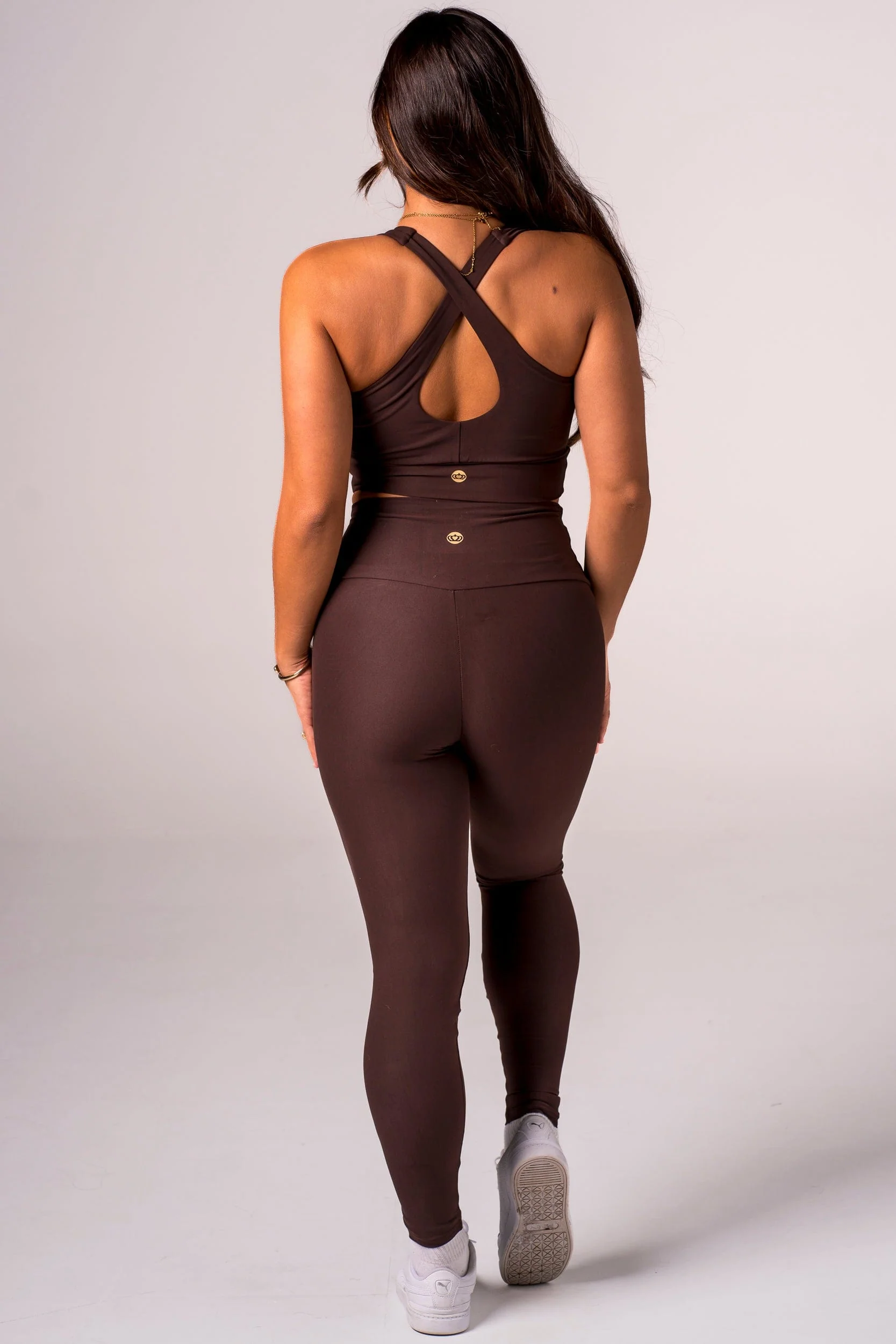 Espresso Dynamic High Waisted Ankle Biter Leggings - Image 2