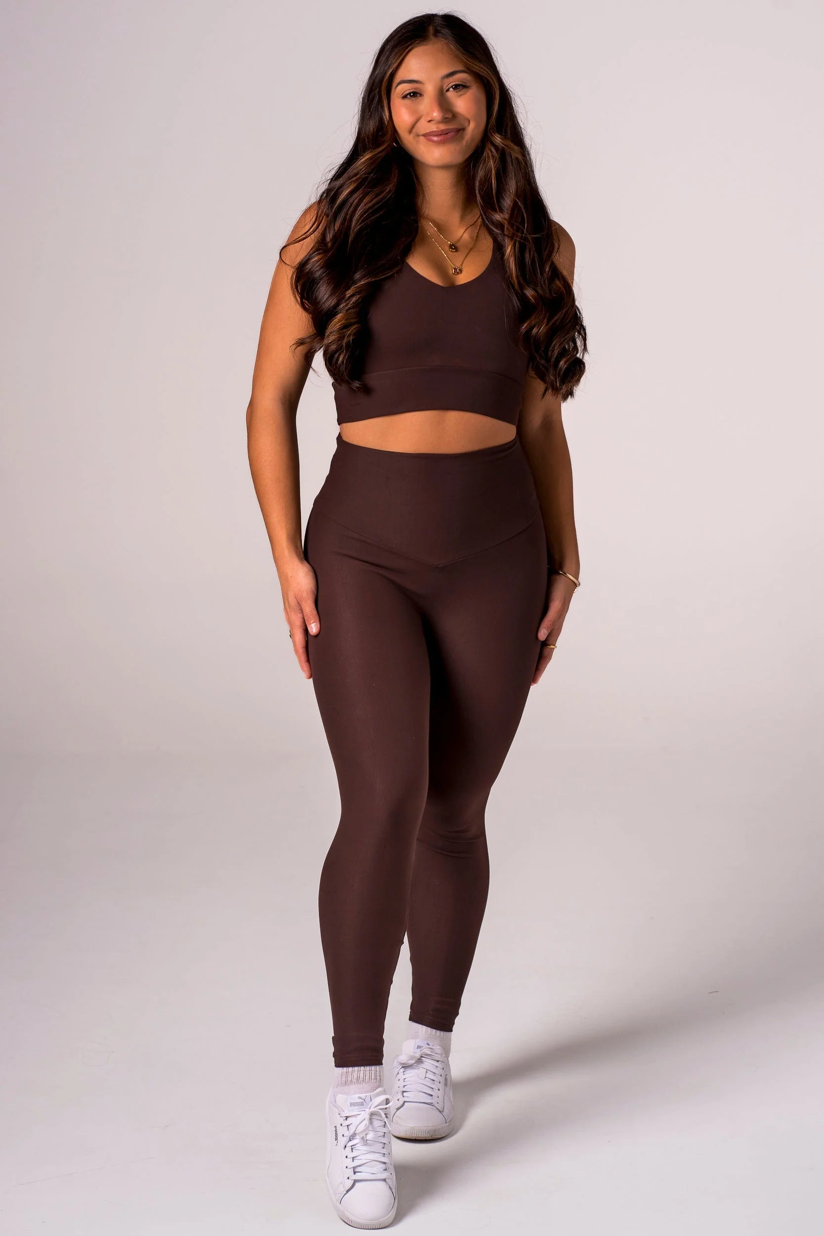 Espresso Dynamic High Waisted Ankle Biter Leggings - Image 6