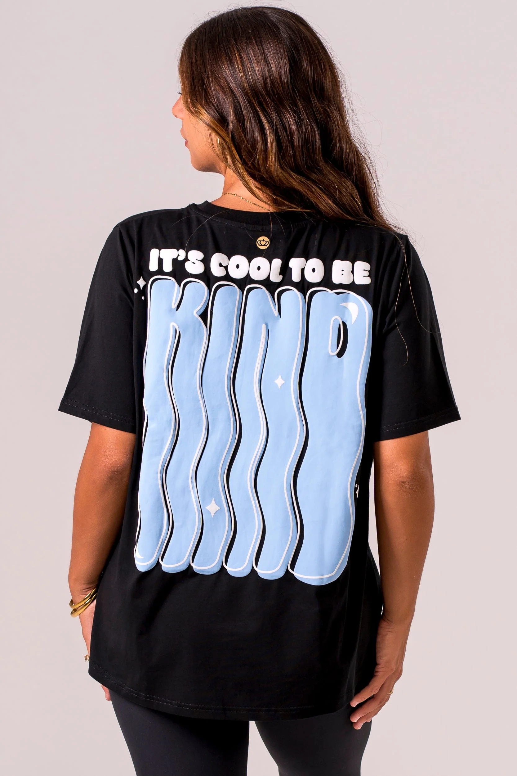 Kindness Black Oversized T-Shirt - Image 4