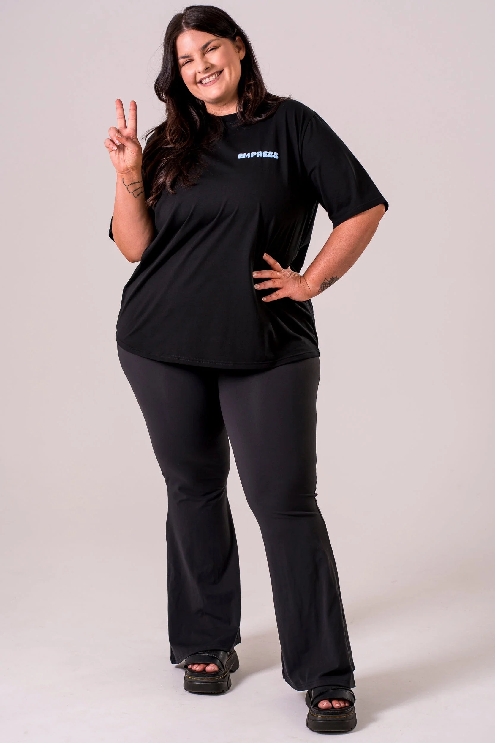 Kindness Black Oversized T-Shirt - Image 5