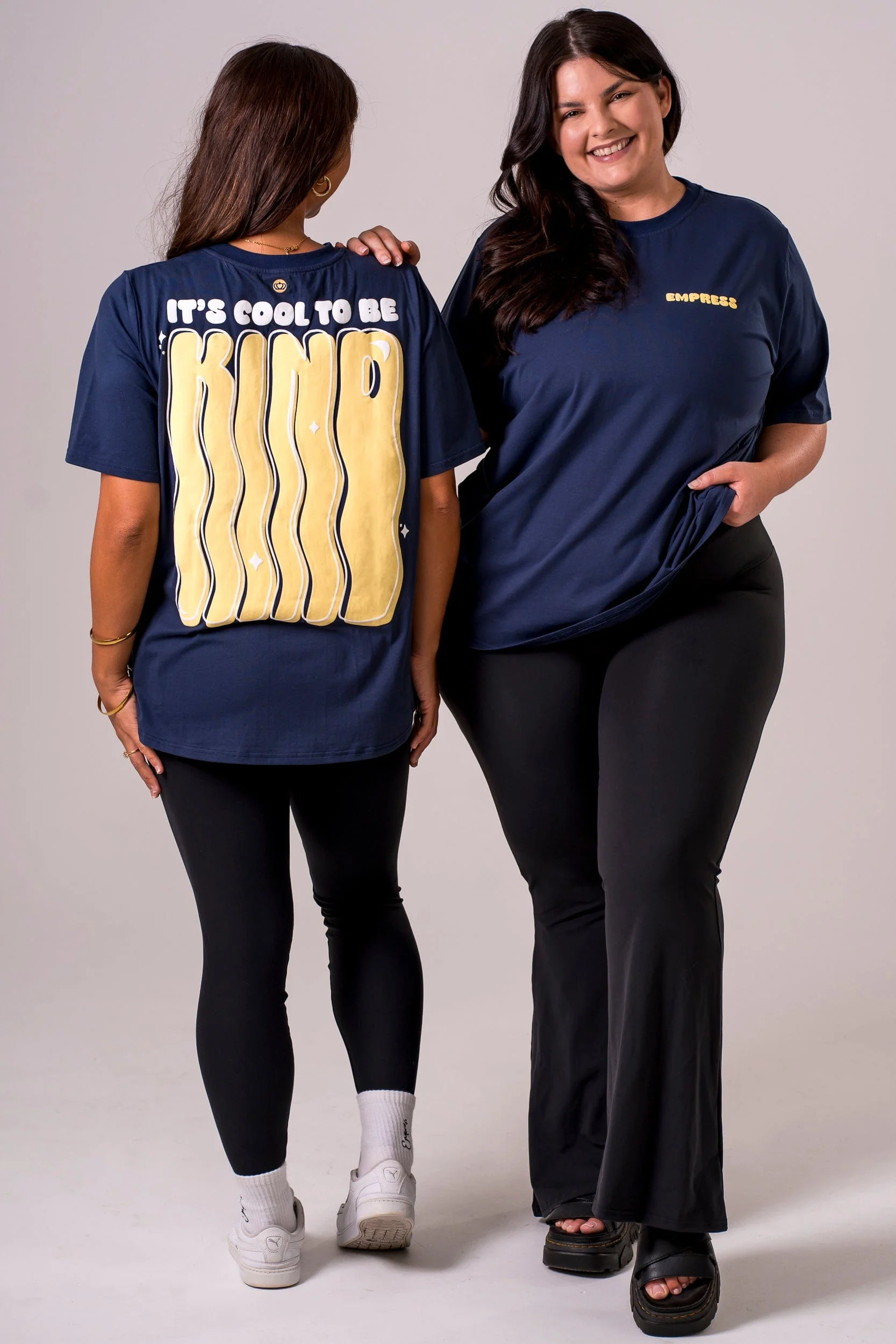 Kindness Navy Oversized T-Shirt - Image 3