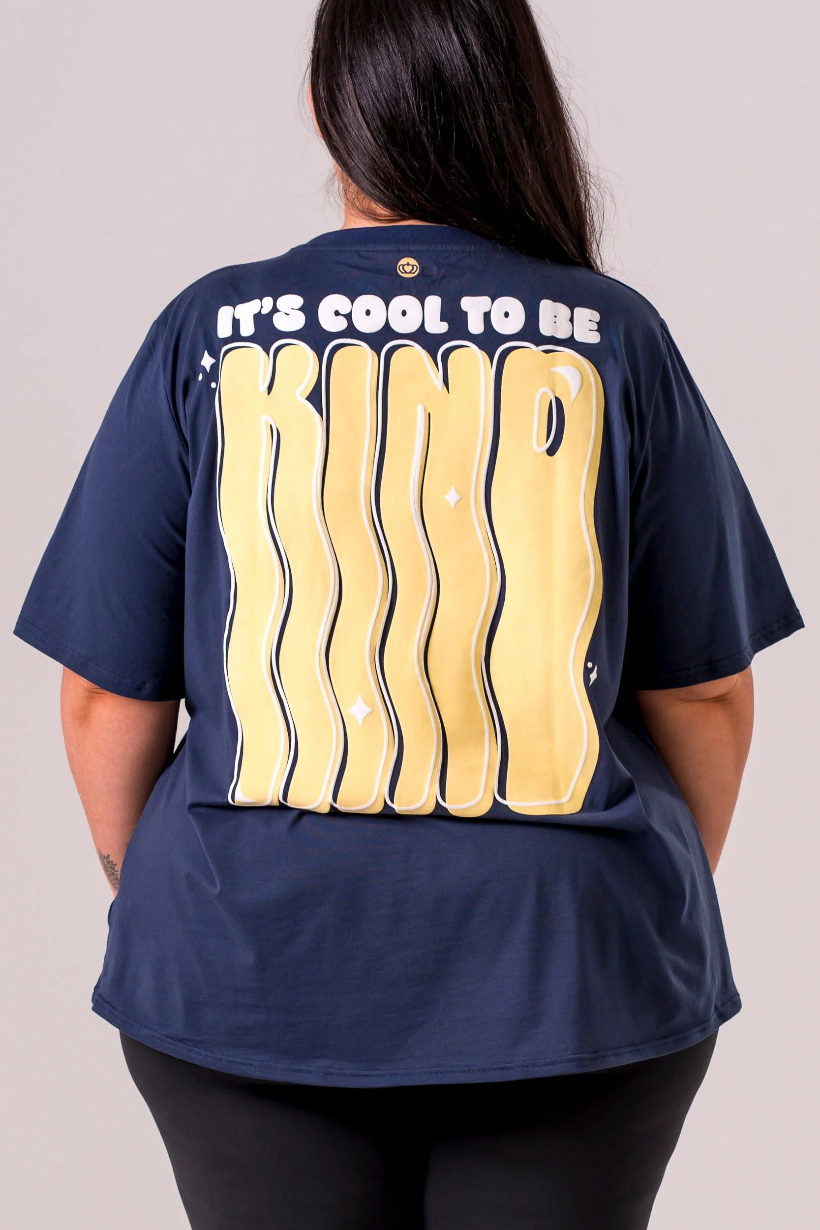 Kindness Navy Oversized T-Shirt - Image 5