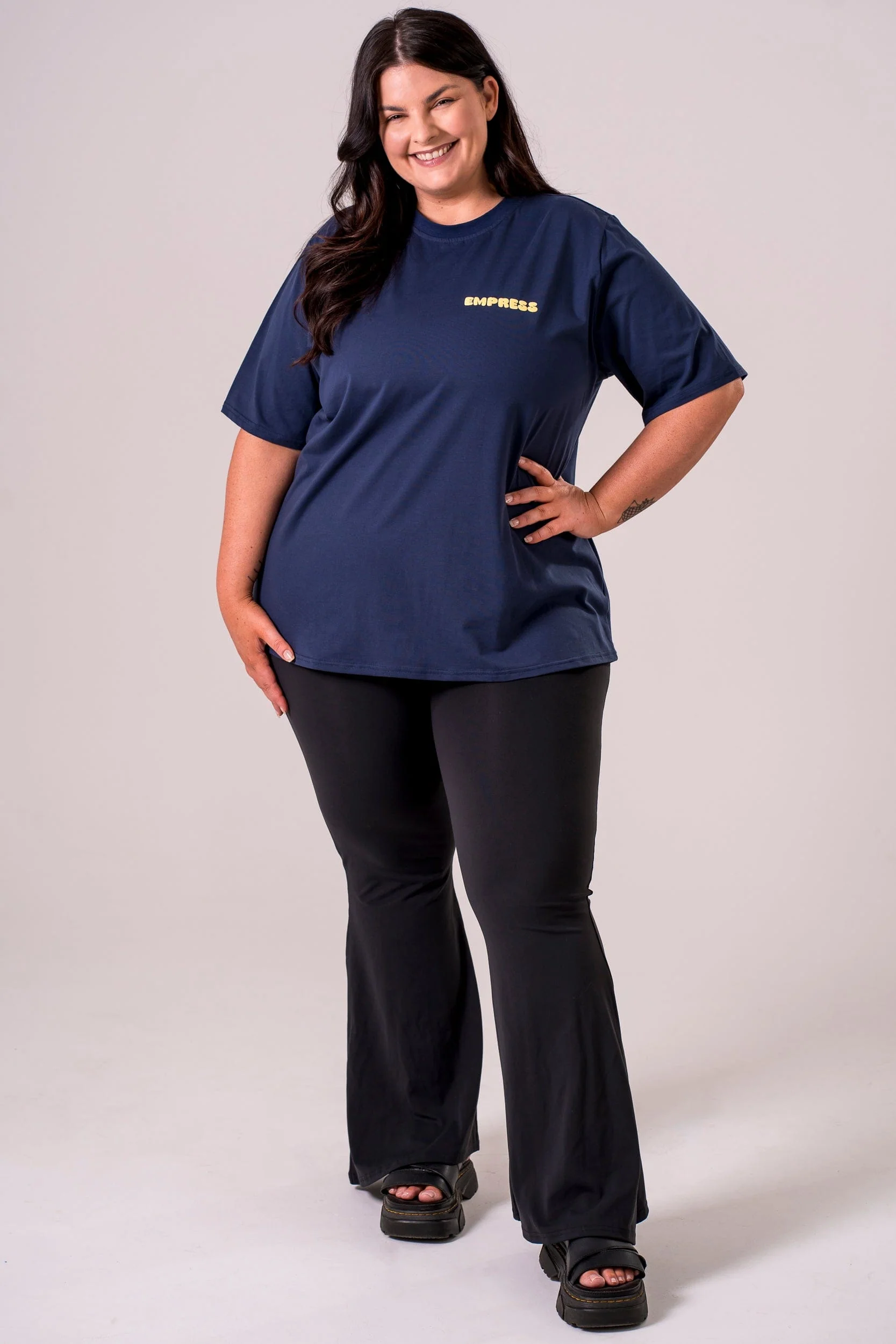 Kindness Navy Oversized T-Shirt - Image 6