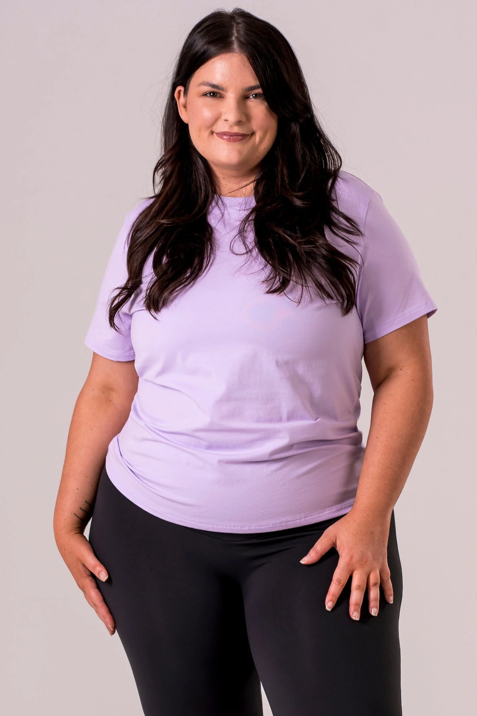 Lilac Basic Tee