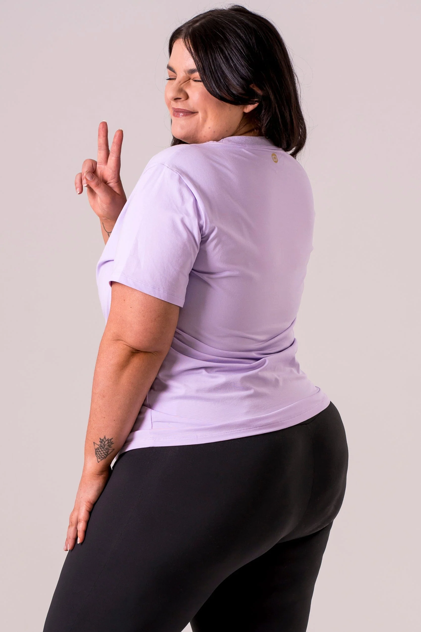 Lilac Basic Tee - Image 2