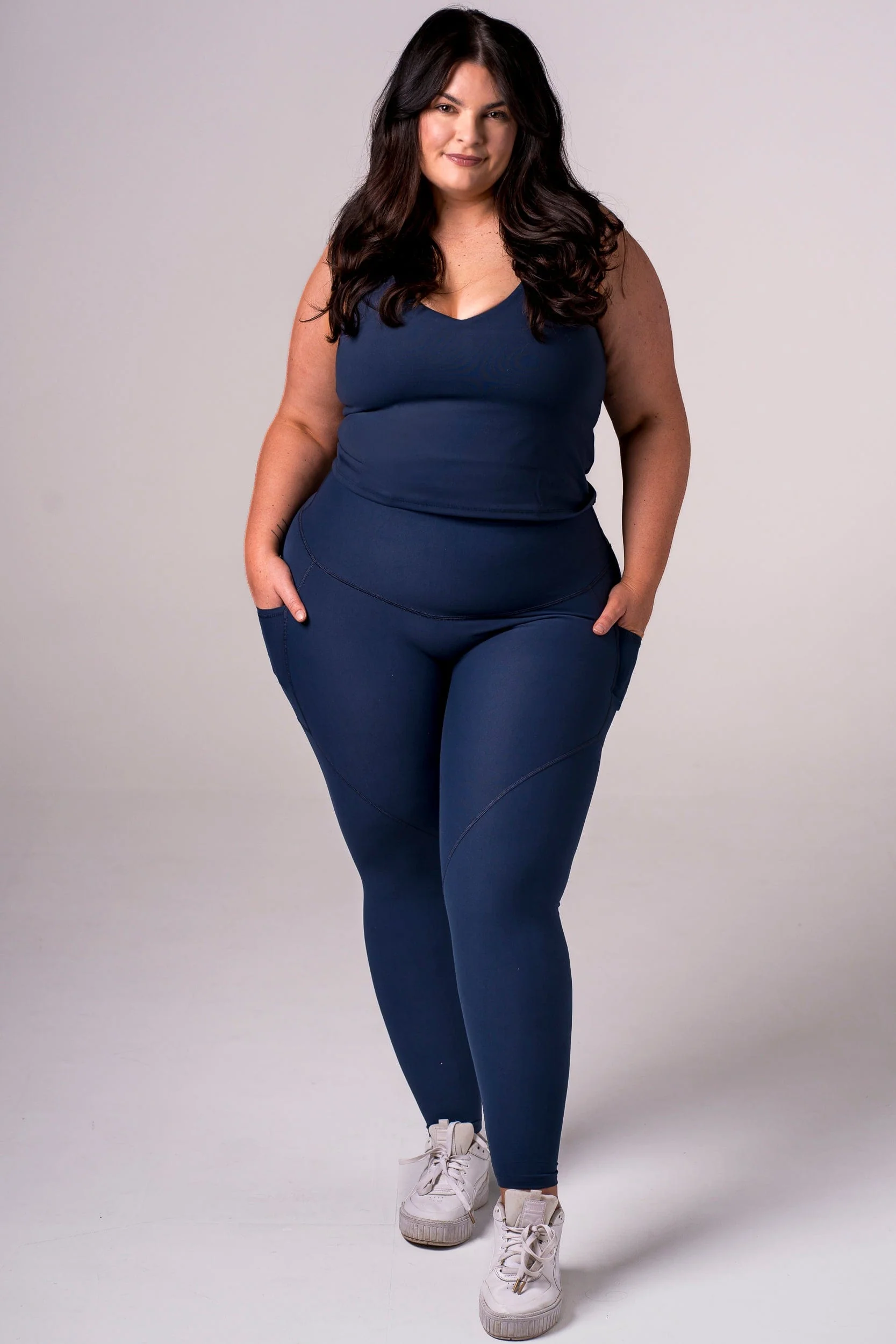 Midnight Dynamic High Waisted Pocket Shaper Ankle Biter Leggings - Image 3