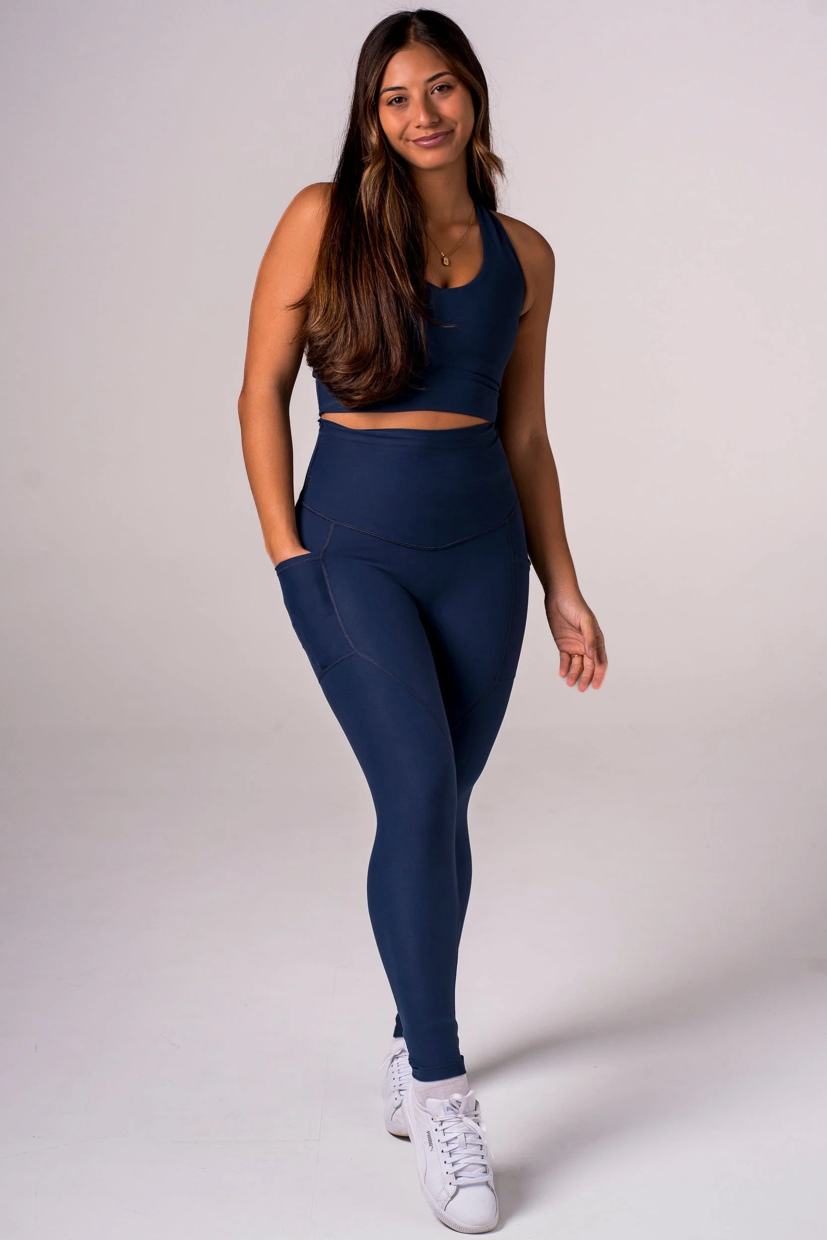 Midnight Dynamic High Waisted Pocket Shaper Ankle Biter Leggings - Image 6
