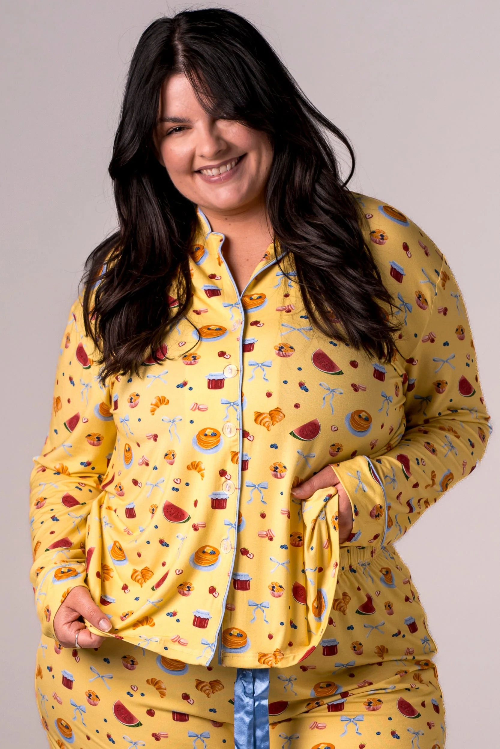 Morning Sunshine Bamboo Pyjama Long Sleeve Shirt - Image 6