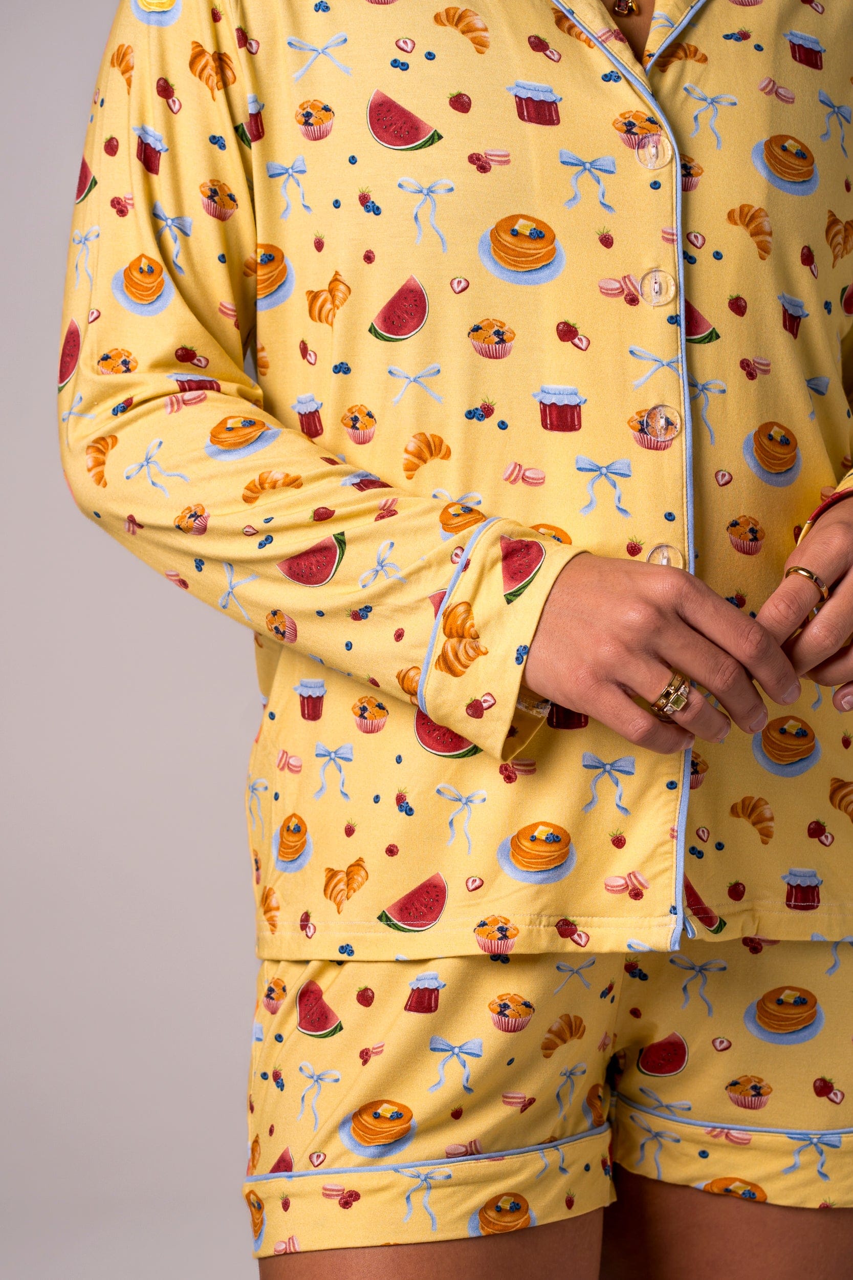 Morning Sunshine Bamboo Pyjama Long Sleeve Shirt - Image 7