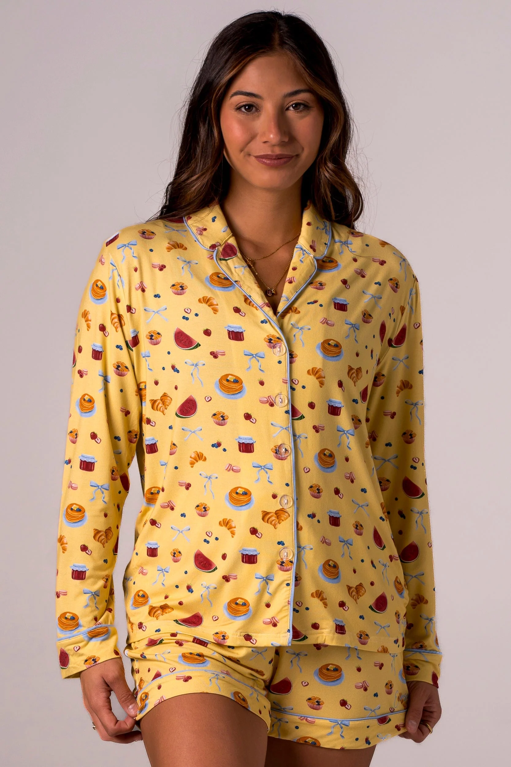 Morning Sunshine Bamboo Pyjama Long Sleeve Shirt - Image 8