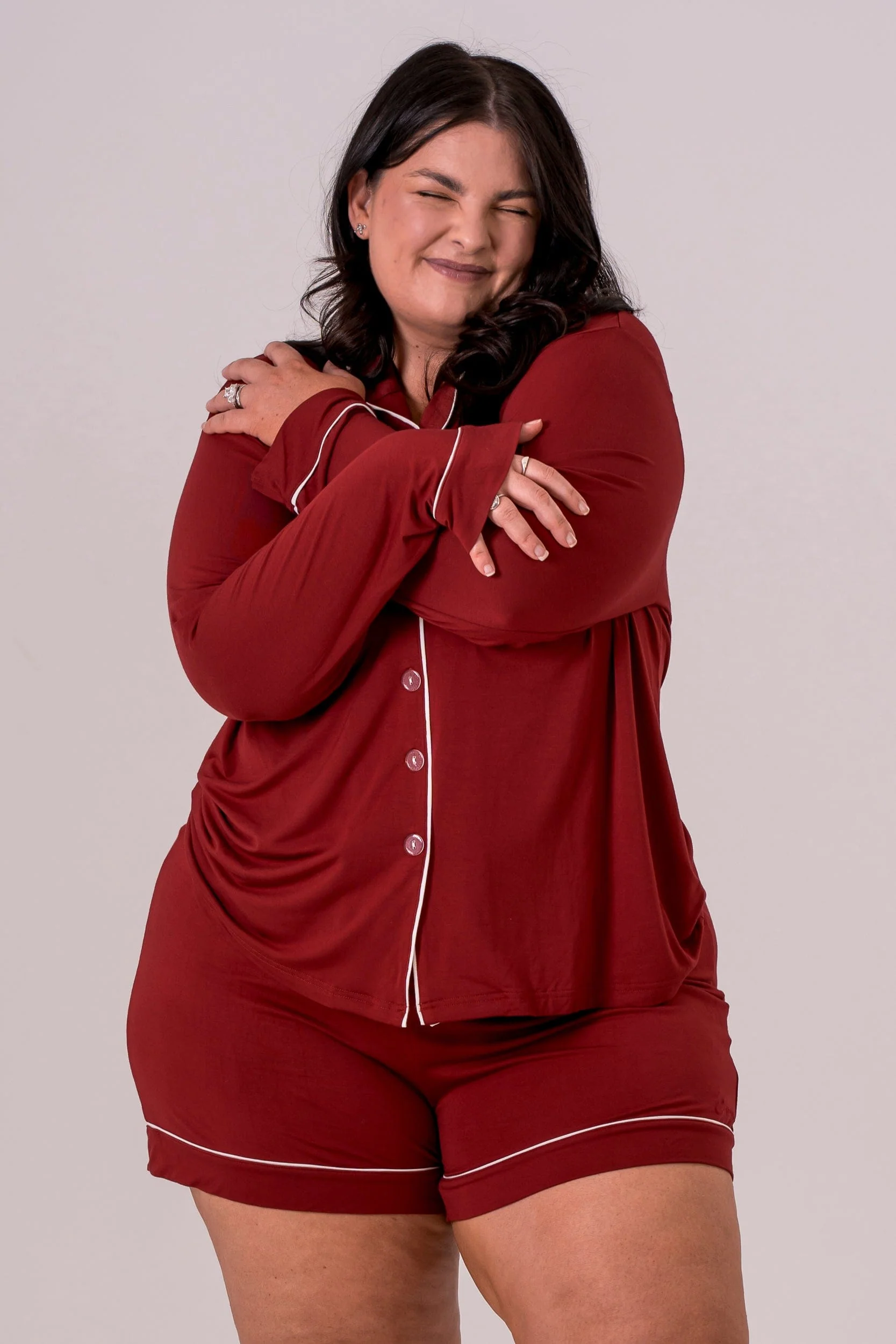 Ruby Bamboo Pyjama Long Sleeve Shirt - Image 3