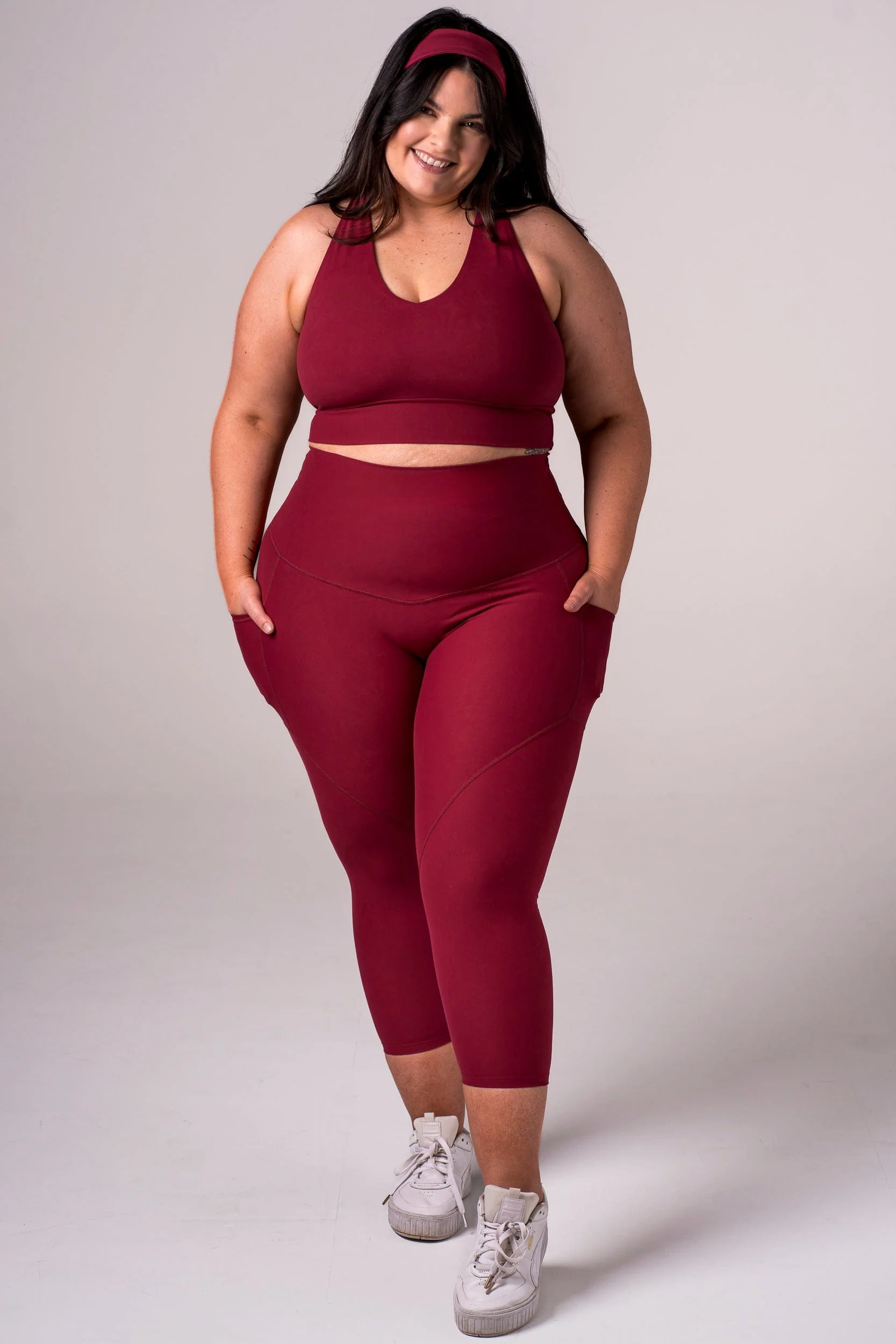 Scarlet Dynamic High Waisted Pocket Shaper Capri Leggings - Image 6