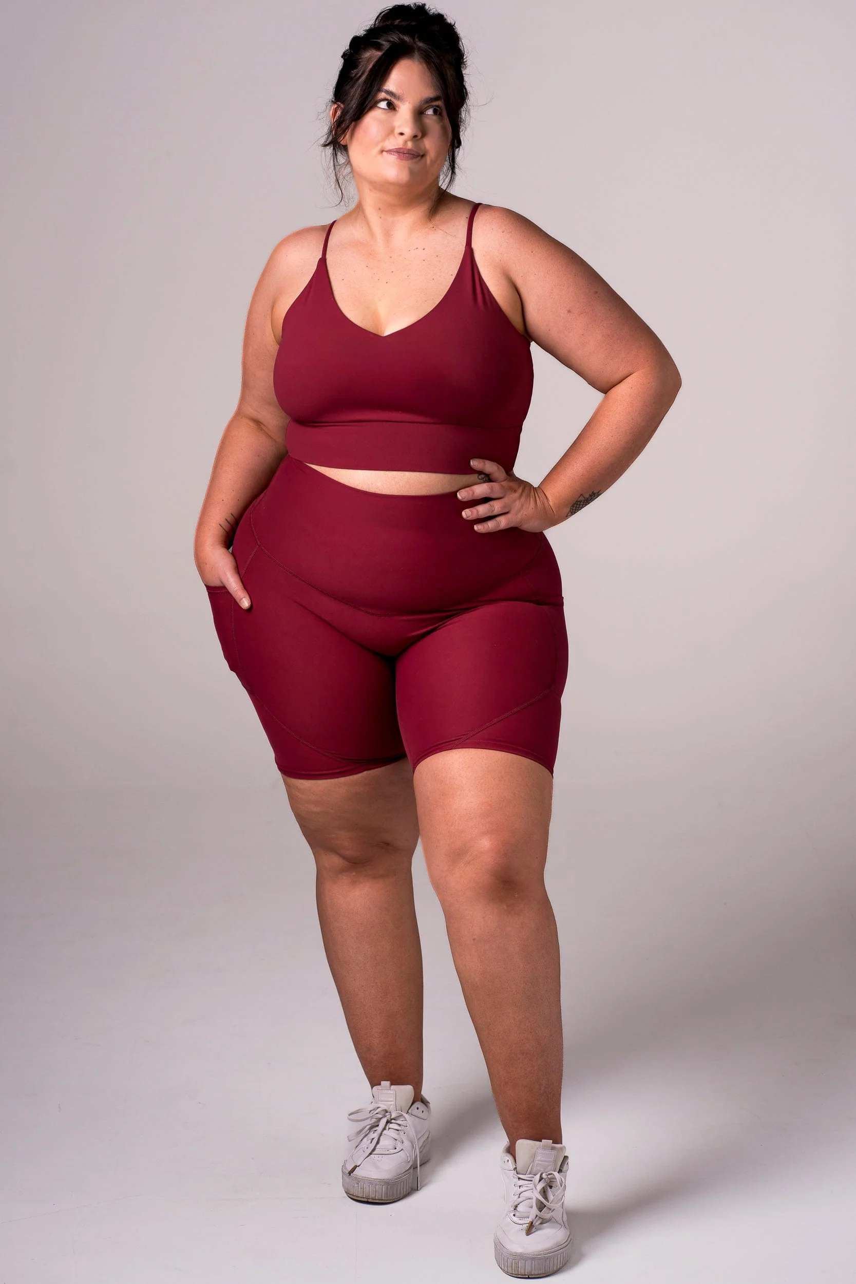 Scarlet Dynamic High Waisted Pocket Shaper Booty Shorts - Image 3