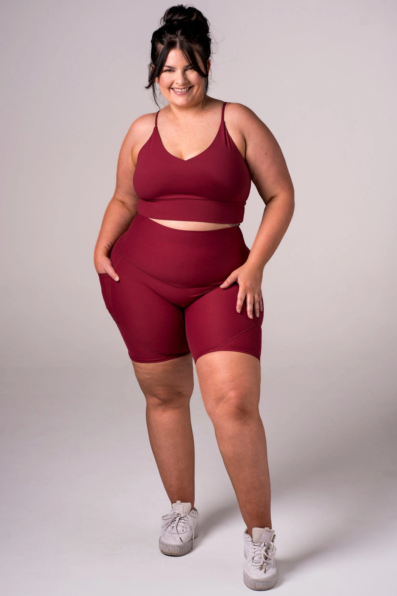 Scarlet Dynamic High Waisted Pocket Shaper Booty Shorts - Image 4