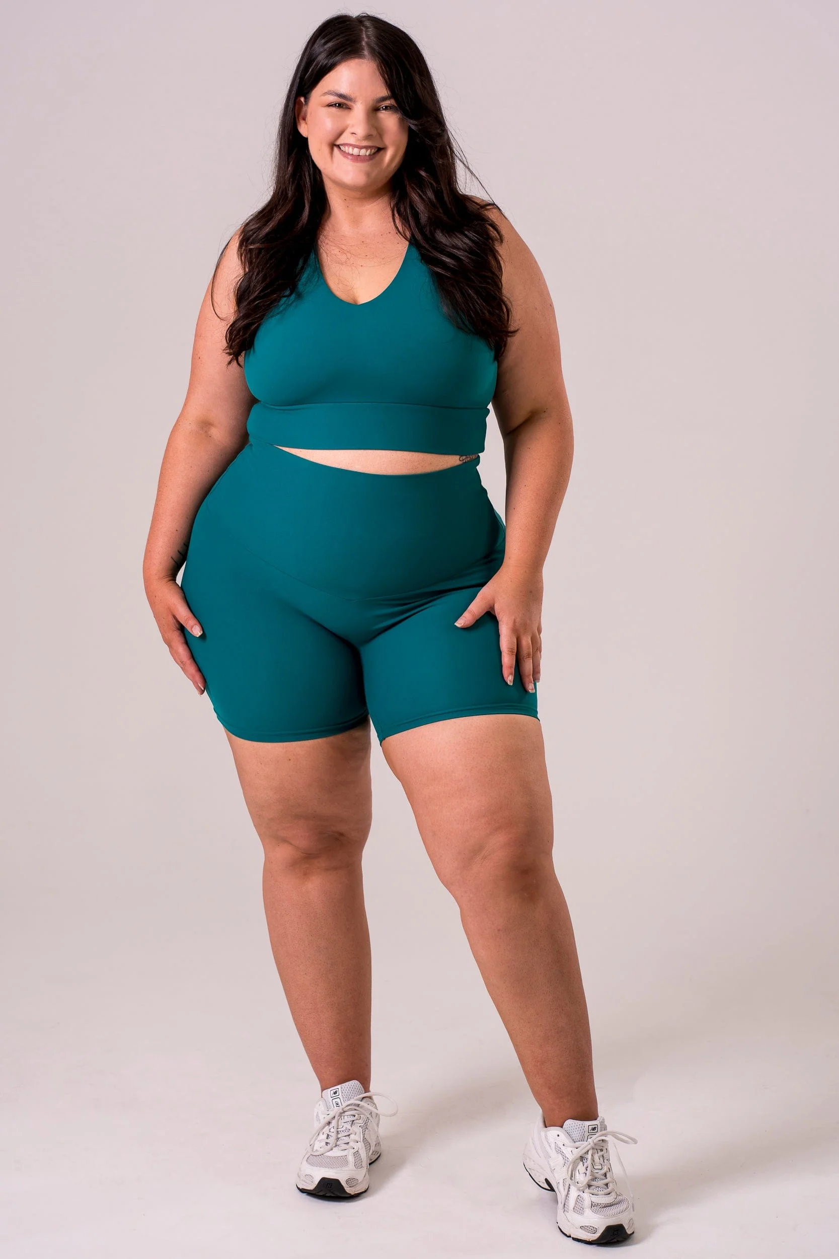 Teal Dynamic High Waisted Shorties - Image 5